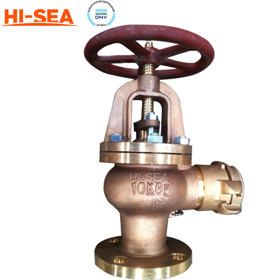 JIS F7334B Marine Bronze Angle Hose Valve